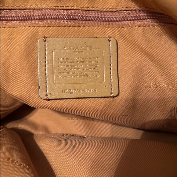 Coach Tan Edie Leather Shoulder Bag - Picture 5 of 10